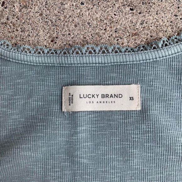 Sage Green Grunge Tank Top - Picture 3 of 7